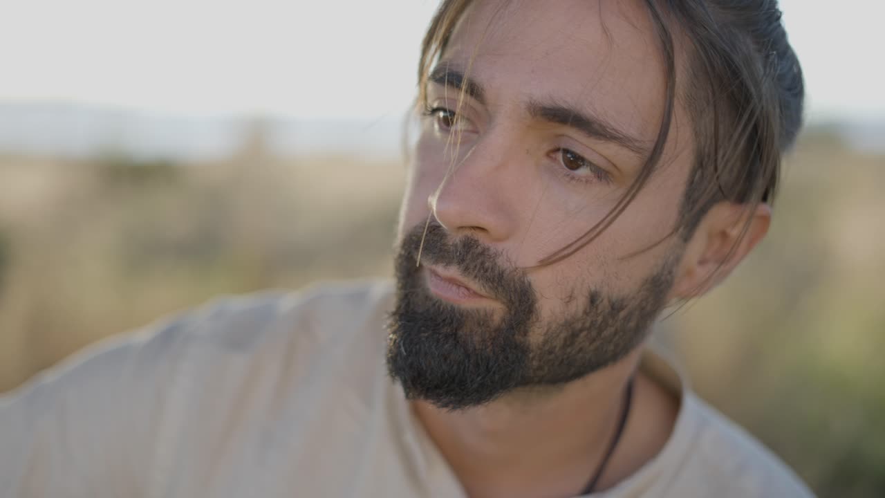 Man in Outdoor Setting