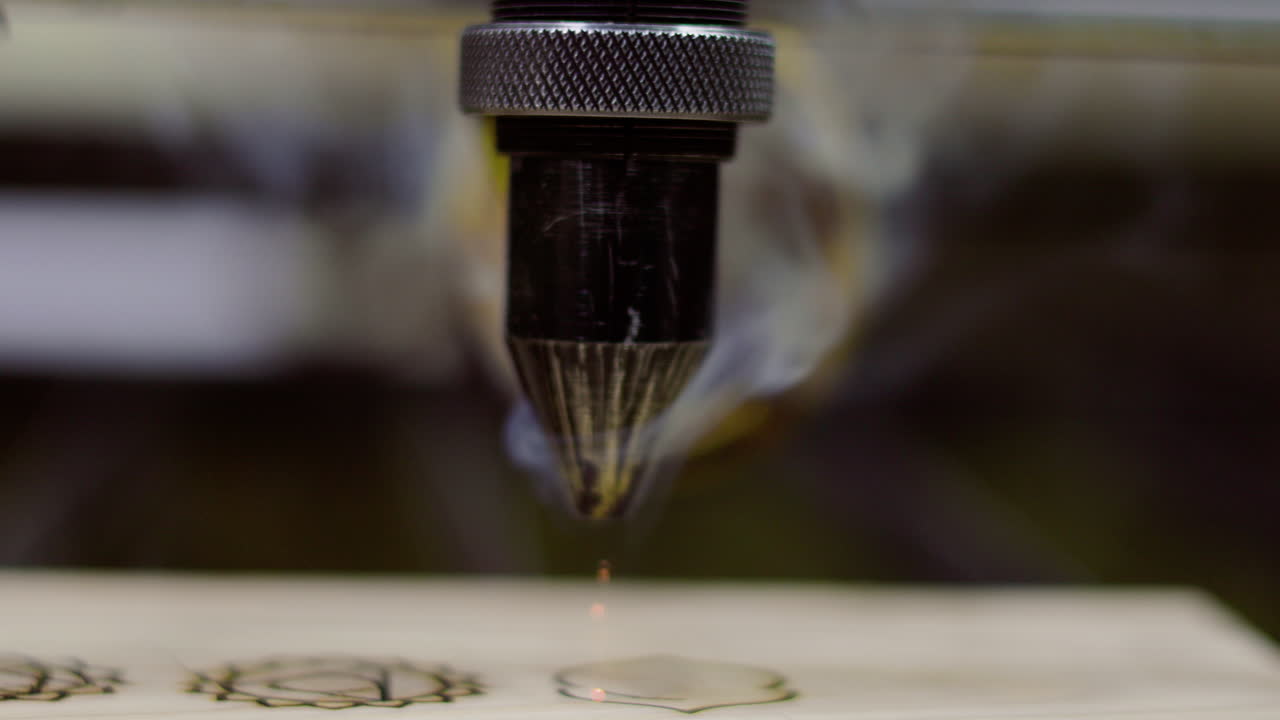 기계 작동의 근접 촬영