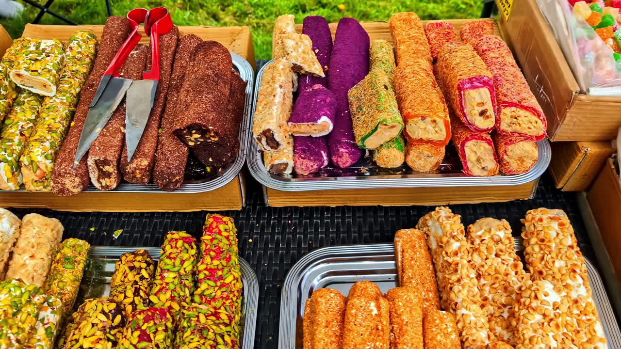 Turkish delight lokum traditional dessert from Turkey authentic sweets