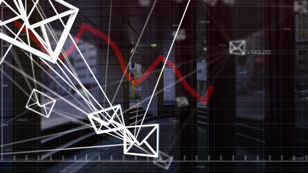 데이터 프로세싱을 통한 연결 네트워크의 애니메이션