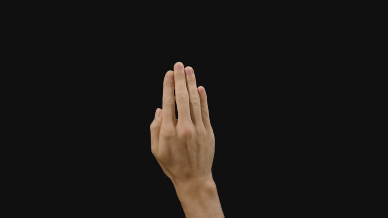 8 개의 다른 미리 키 된 크로마 키의 세트 투명한 청소 화면 손 제스처 녹색 화면에서 빠르고 느리게