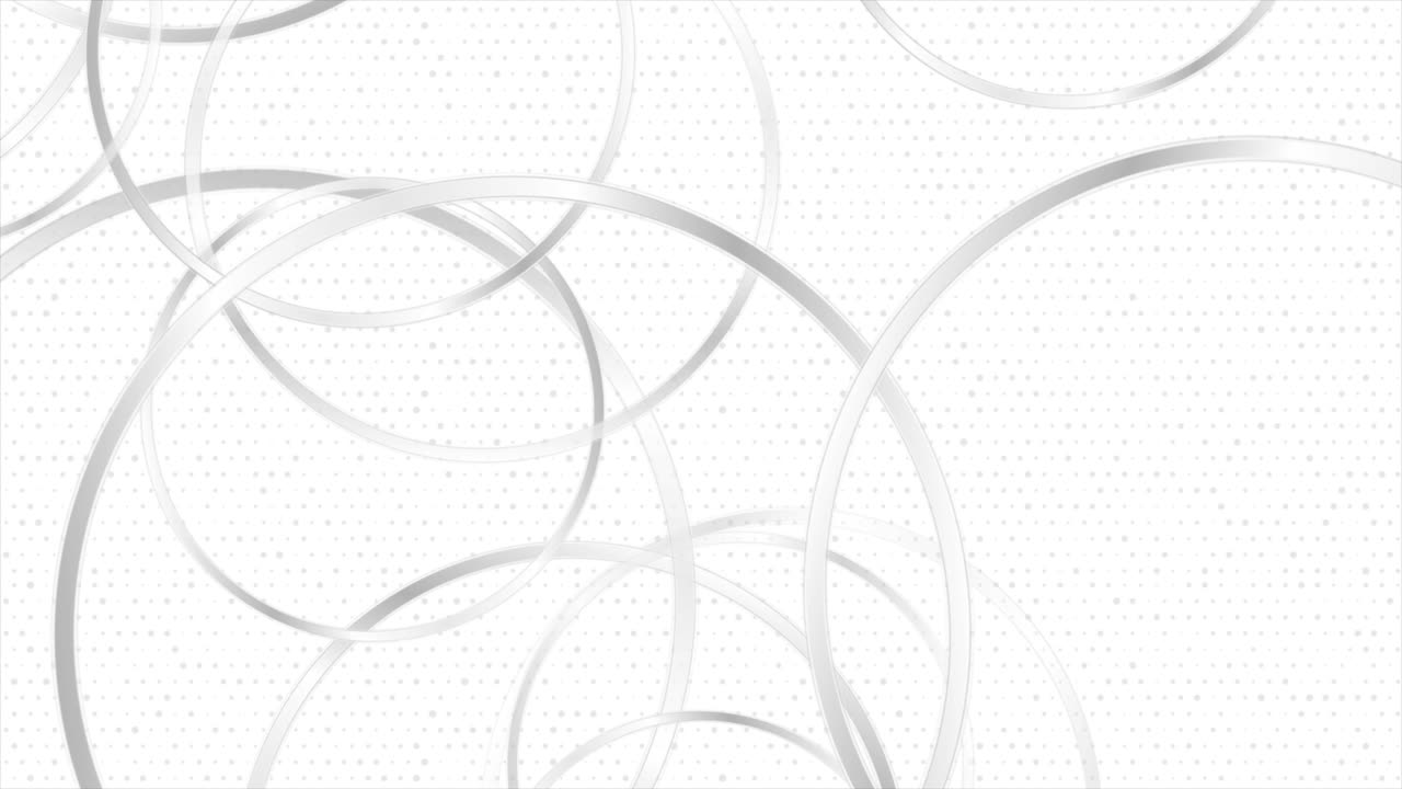 círculos brillantes grises plateados tecnología abstracta fondo de movimiento geométrico