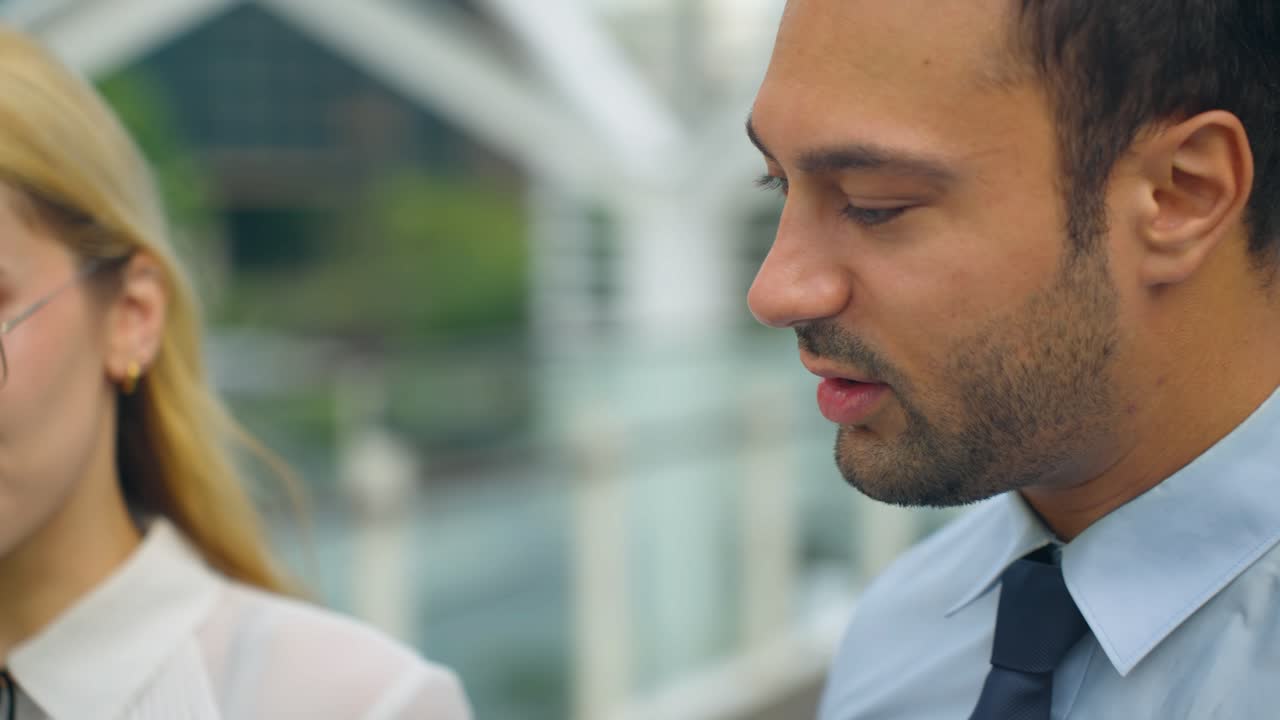 Business Colleagues Having a Serious Conversation