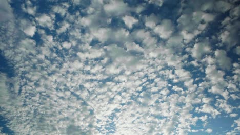 un enorme campo de nubes en una hermosa puesta de sol azul, en medio del campo