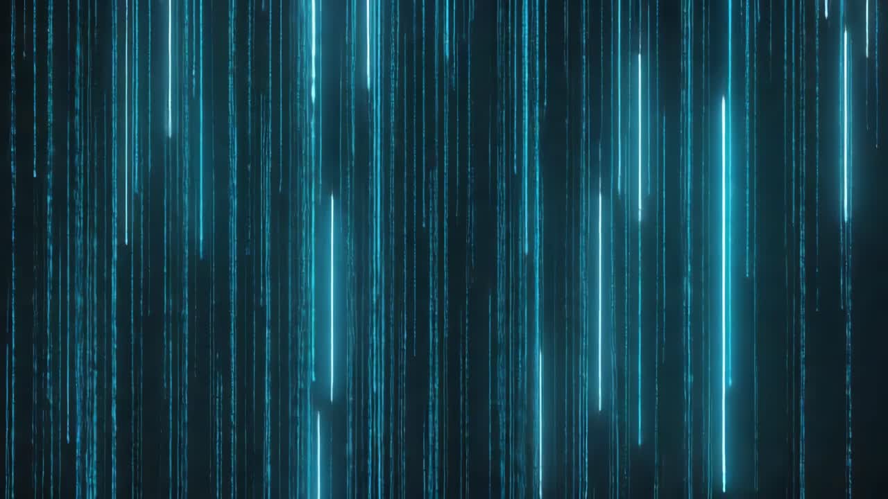 Abstract blue glowing lines background
