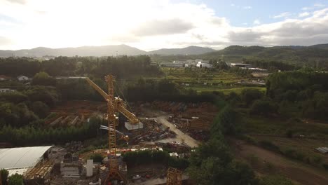 Cranes-in-warehouse-Aerial-View