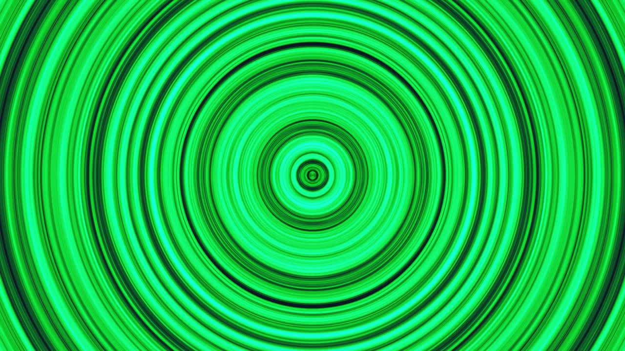 Abstract Green Concentric Circles