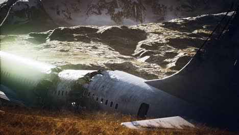 plane crashed on a mountain