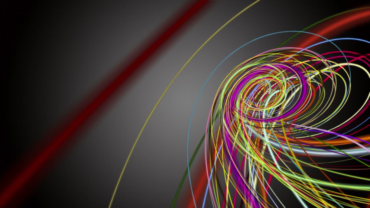 animación fantástica con objeto de onda de rayas en cámara lenta, 4096x2304 bucle 4k