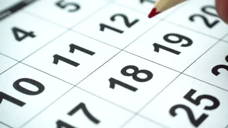 marketing the date on the calendar, 4k