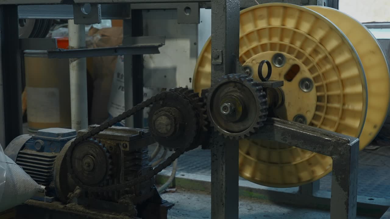 산업용 케이블 릴 시스템, 모터 및 기어