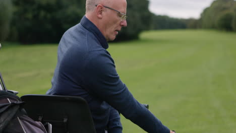 People playing golf