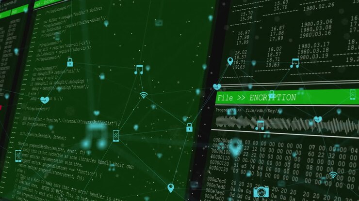 Анимация сети соединений при обработке данных