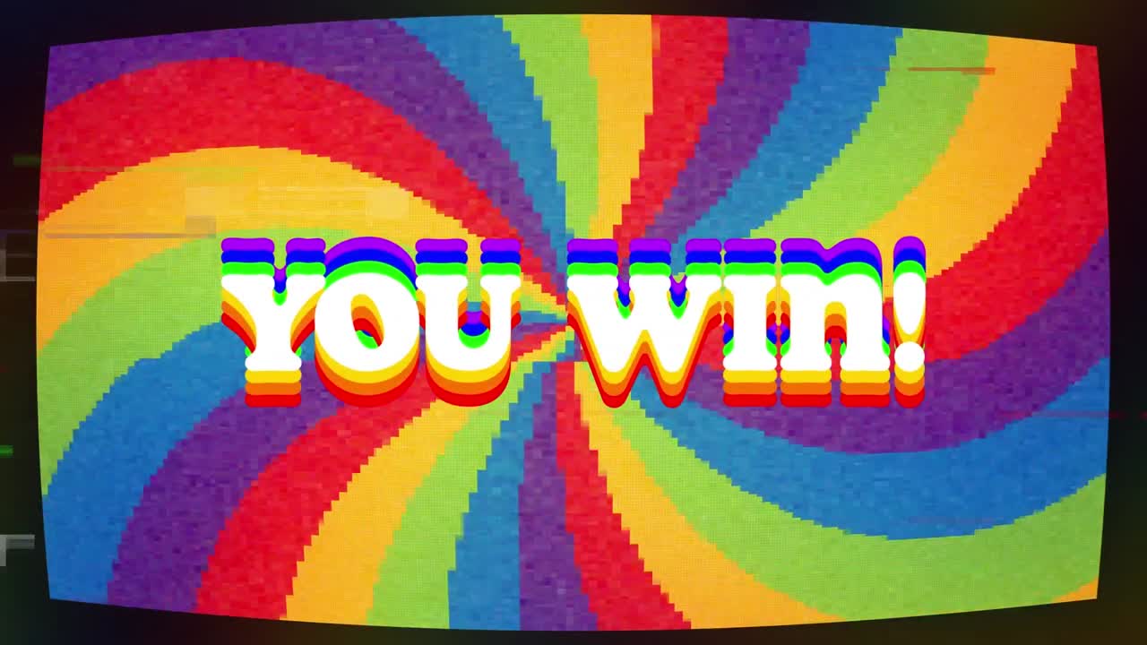 다채로운 배경에 텍스트를 이길 수 있는 간섭의 애니메이션