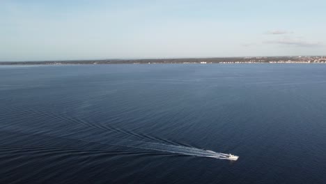 you can see a yacht plying the north sea between denmark and sweden