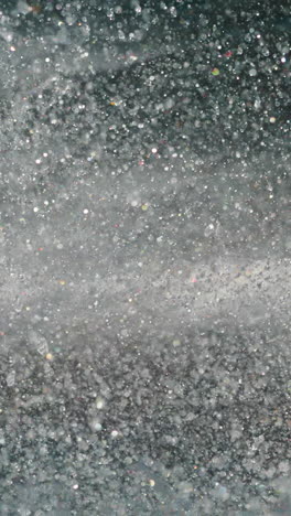 bright splashes of water on lake after fast transport movement. waves and foam on surface of clear body of water. intense movement of sea water during storm