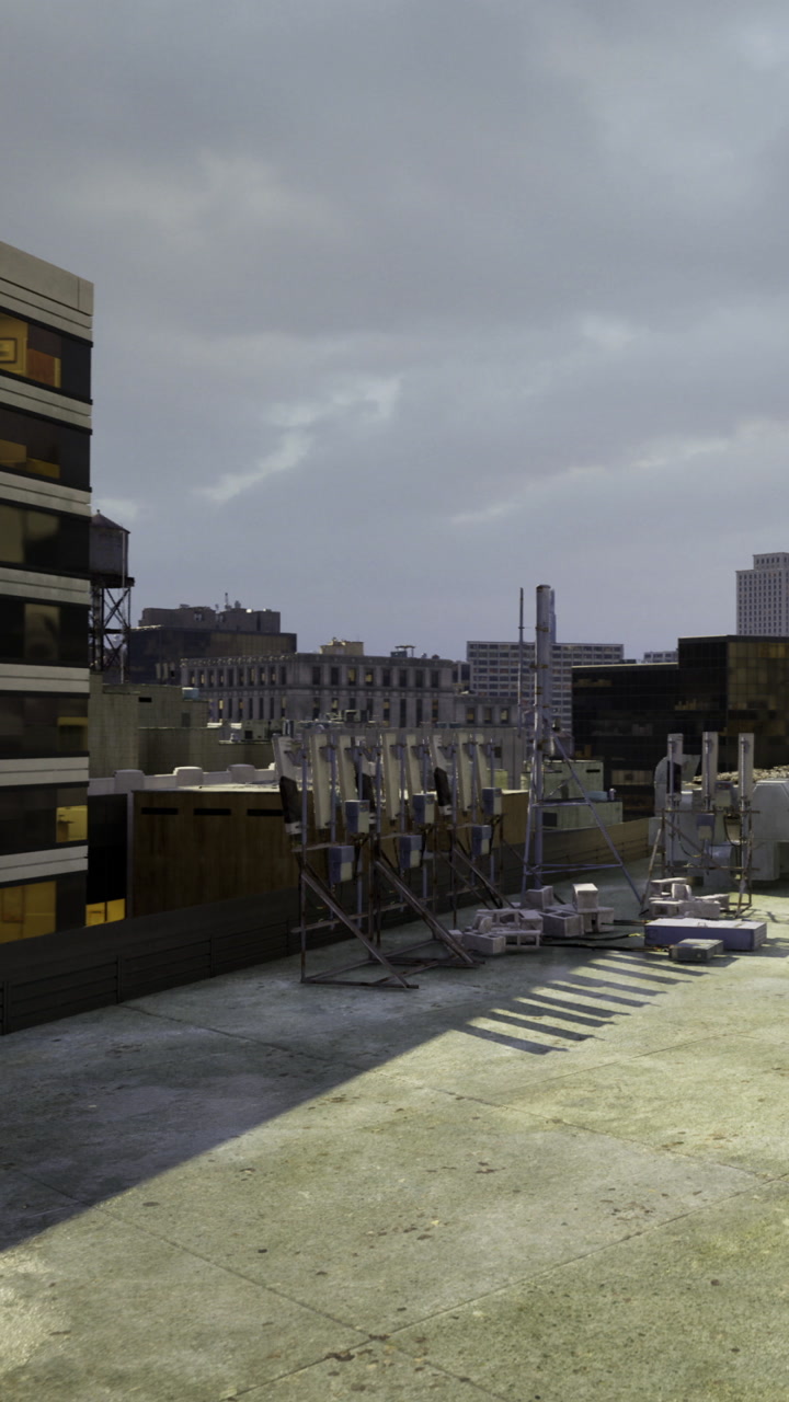 Urban skyline hides stories in a bustling city under clouds