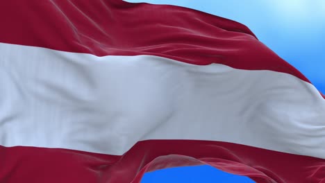 un bucle sin costuras de la bandera austriaca.