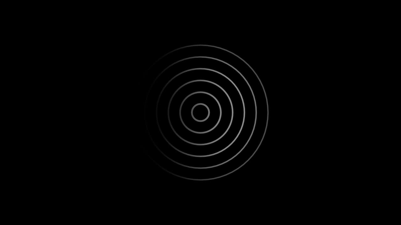 plantilla abstracta con animación de ondas circulares blancas. fondo para su presentación