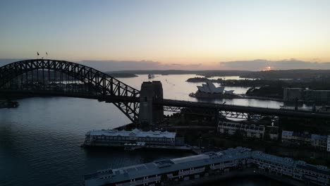 sunrise near sydney opera house, nsw australia