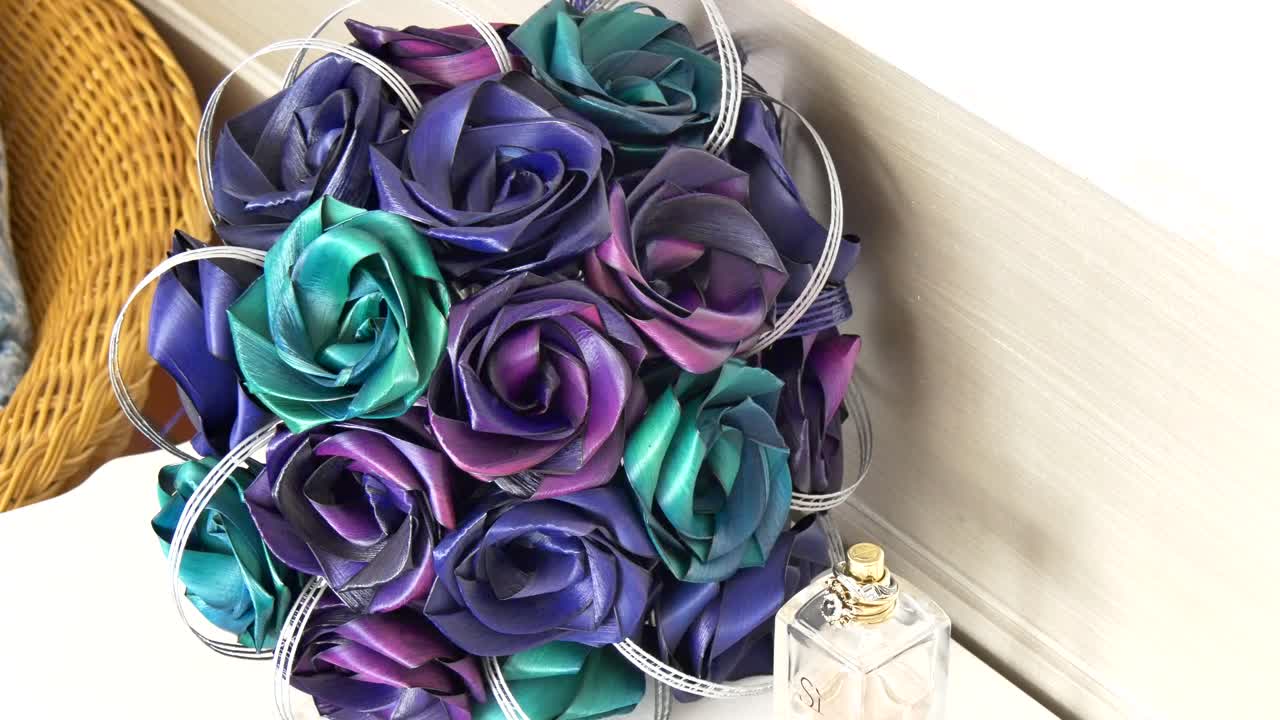 아름다운 결혼식 꽃이나 꽃다발의 샷