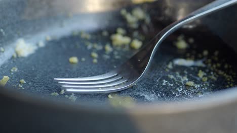 empty plate with fork