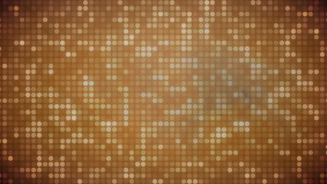 animation of a black and purple gas shape floating over yellow lights flashing in the background