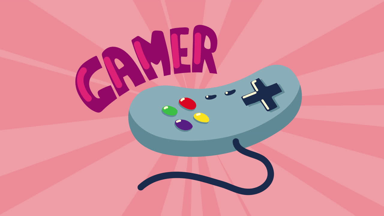 비디오 게임 컨트롤 들 애니메이션