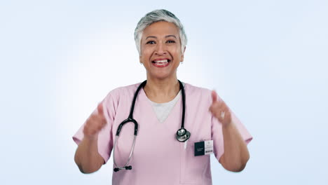 Healthcare,-smile-and-thumbs-up-with-an-old-woman