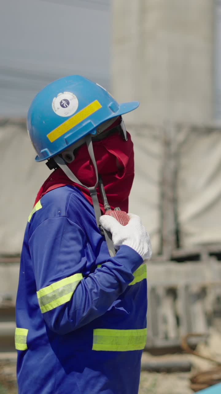 Construction worker in personal protective equipment