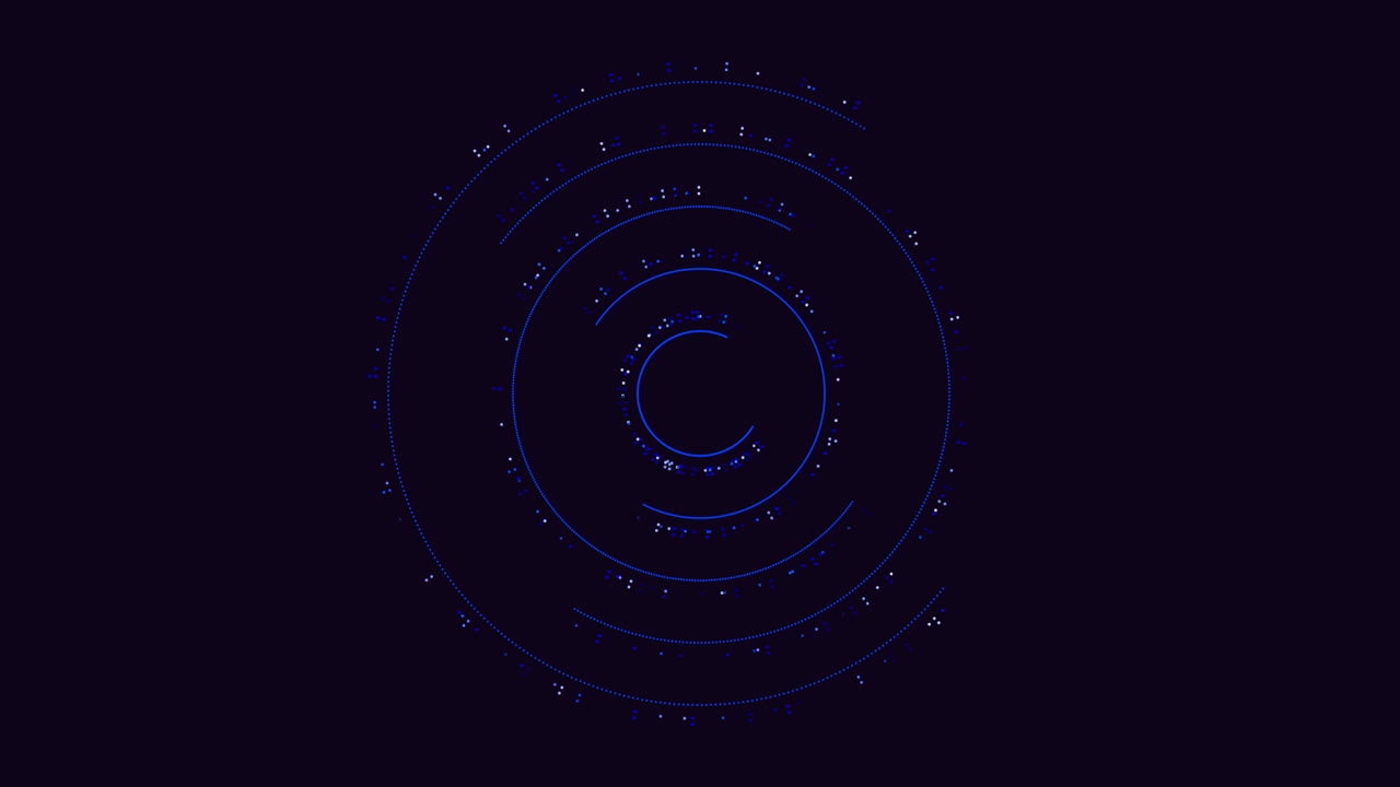 diseño de patrón de línea circular abstracto símbolo intrigante de simetría y movimiento