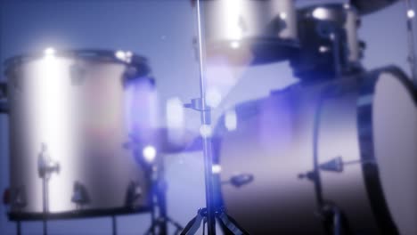 4k drum set with dof and lense flair