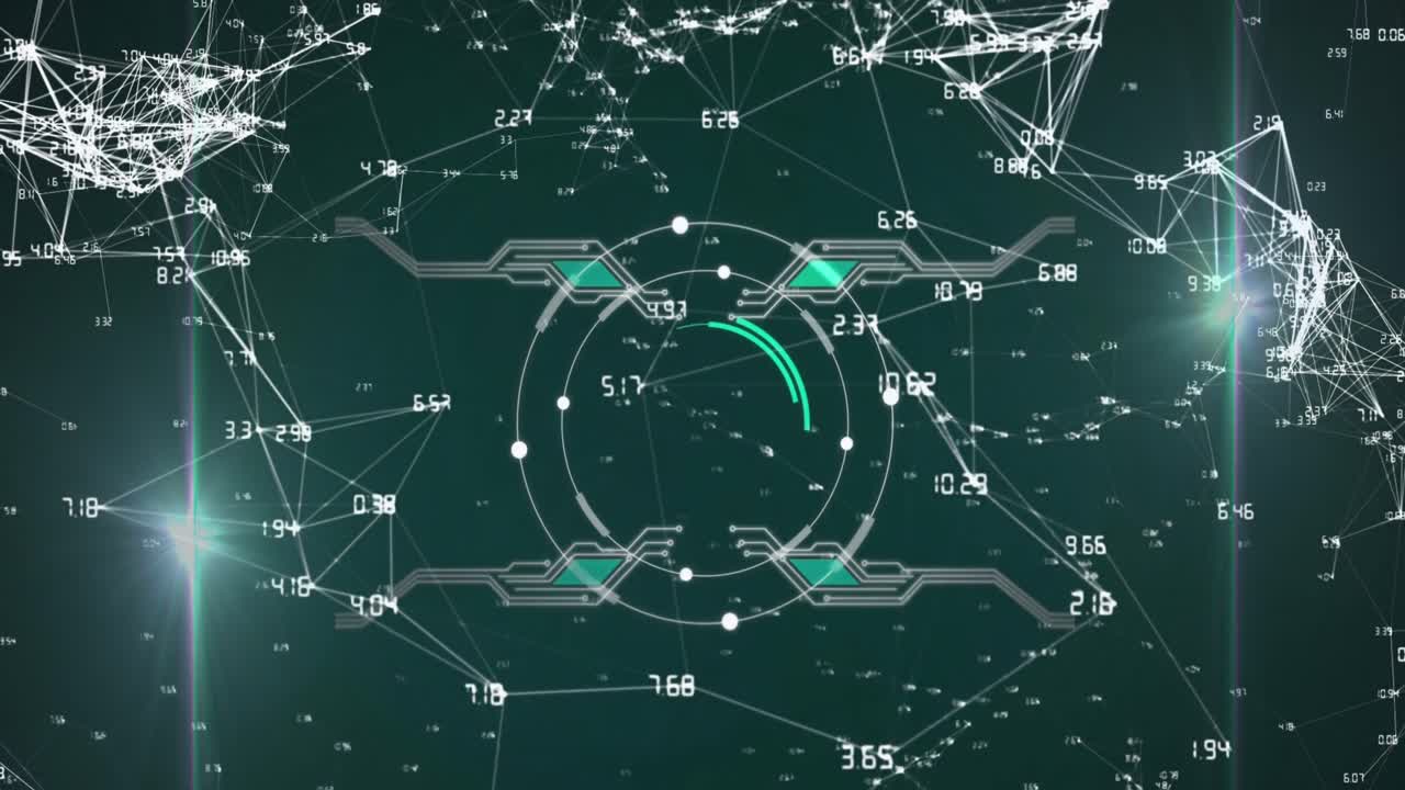 범위 스캐닝을 통한 연결 네트워크의 애니메이션