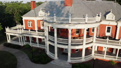 aerial front view of the roger williams park casino