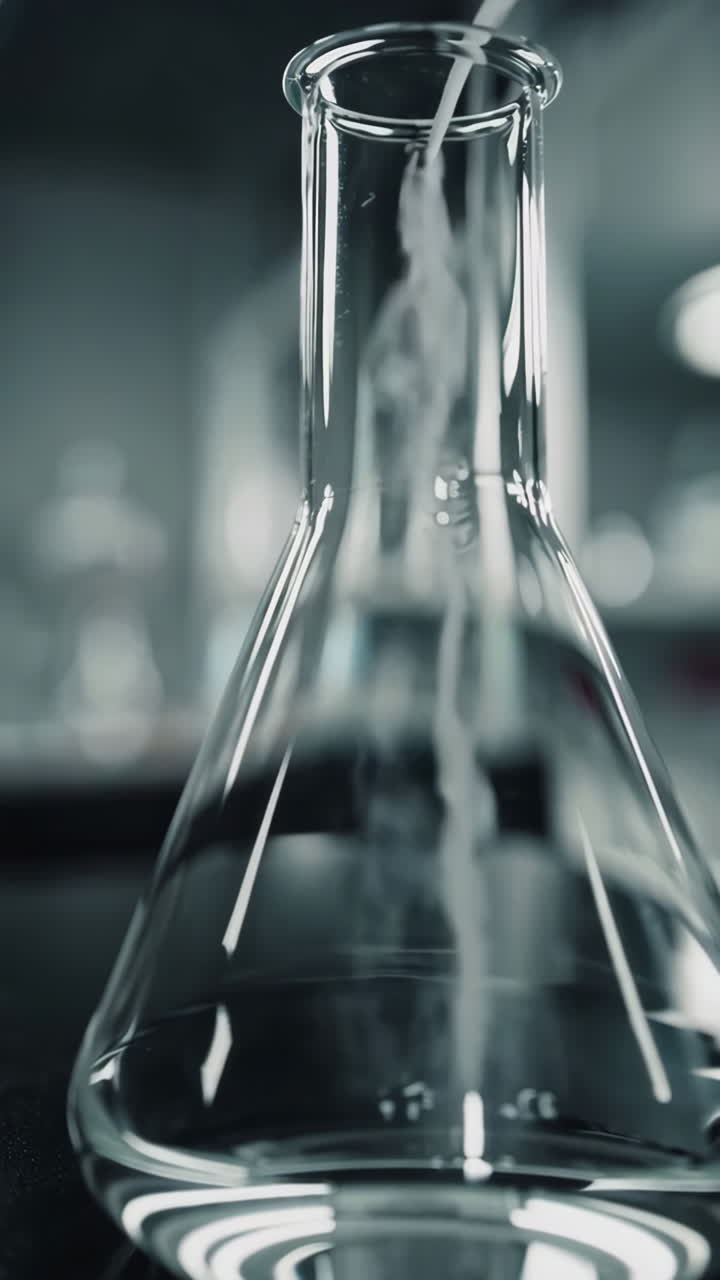 experimento químico en un laboratorio
