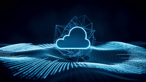 big data e cloud computing, rendering 3d.