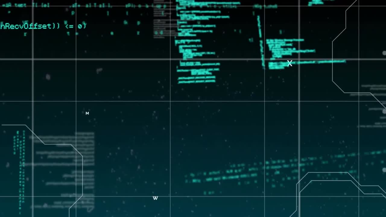 animación del procesamiento de datos sobre la red