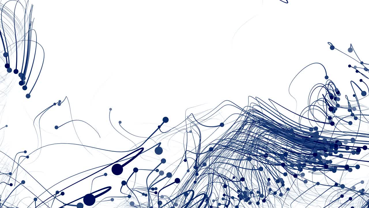 4K Abstract particles with trails.