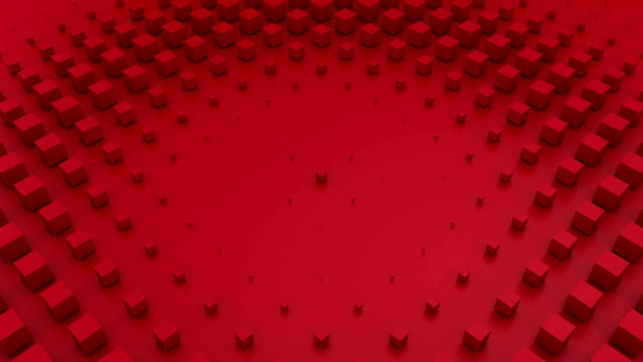 кубики образуют волну