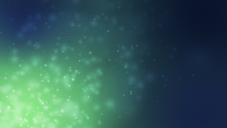 seamless looping blue and green particles background abstract bokeh motion cinematic background loop stock video