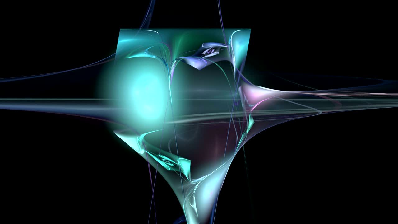 fondo de movimiento de bucle abstracto verde frío