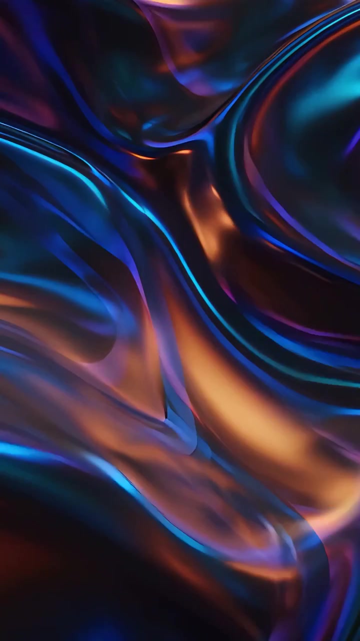Sfondo di Onde Metalliche Astratte 4K