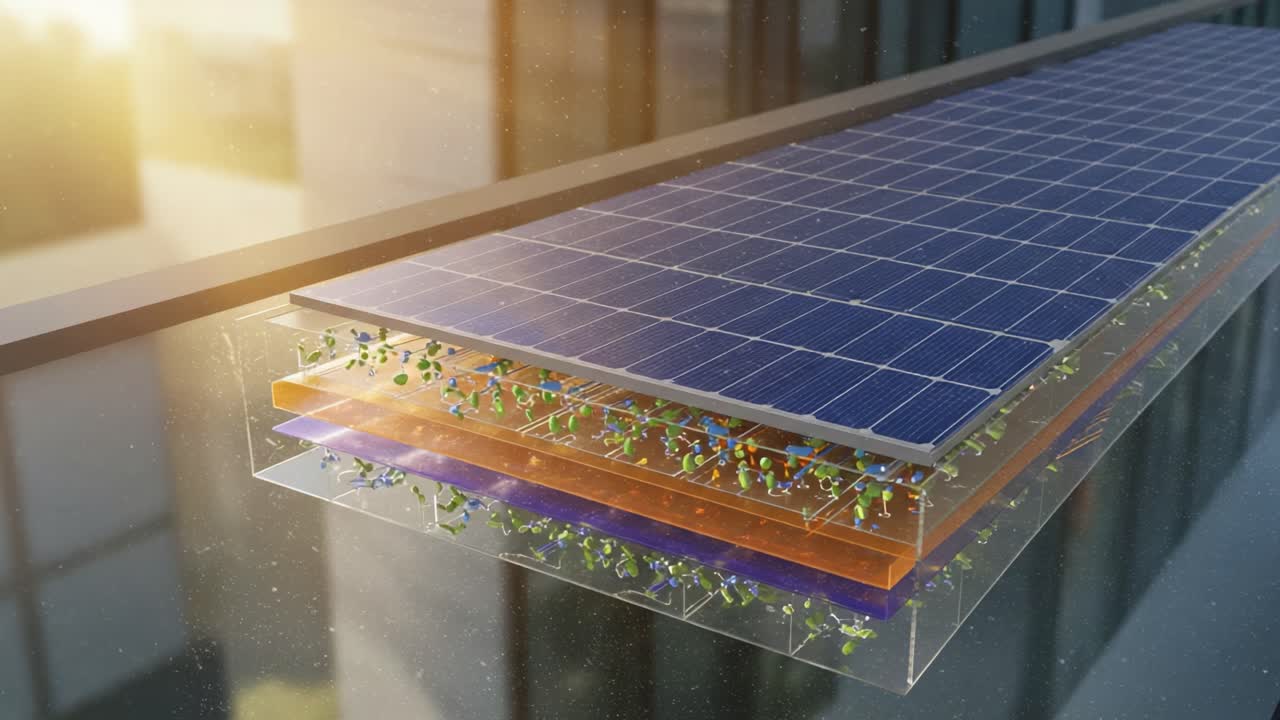 Innovative Solar Panel Technology: A Close-Up Look at Multi-Layered Structure Enhancing Efficiency and Sustainability in Renewable Energy Solutions