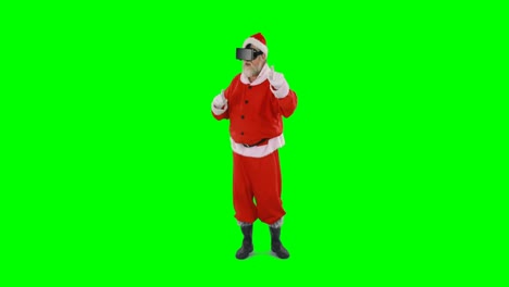 Santa-claus-using-virtual-glasses