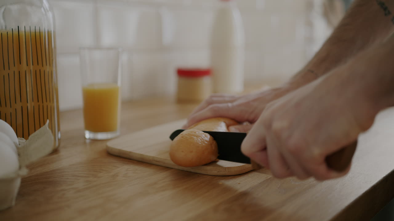preparando el desayuno