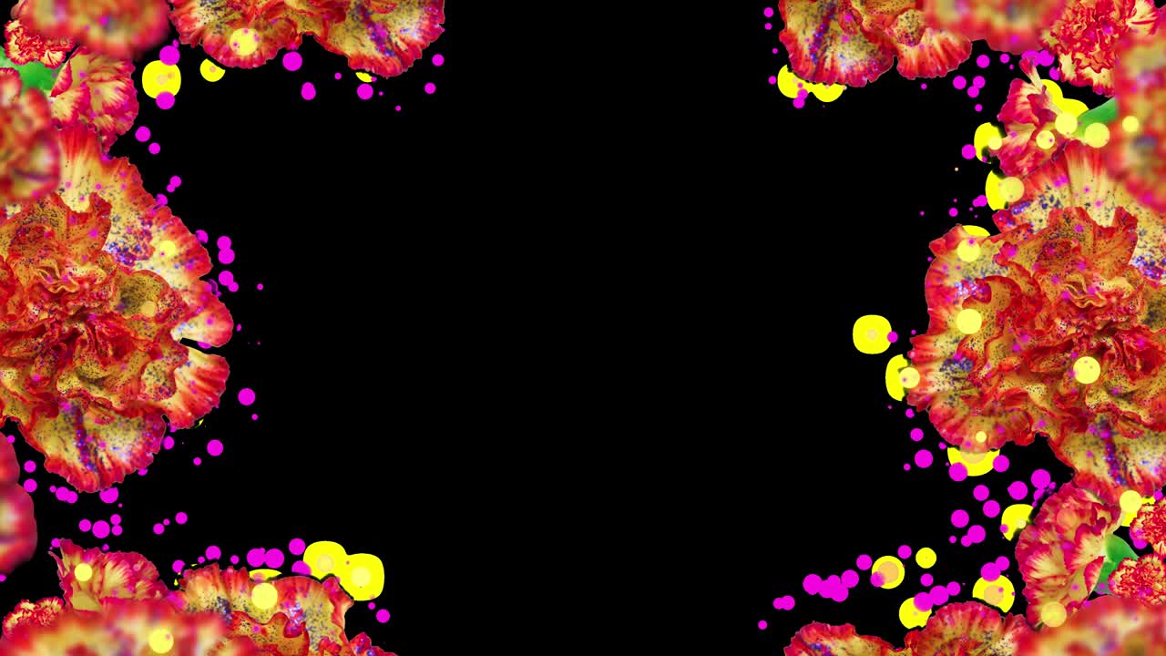 은 꽃 루프 프레임