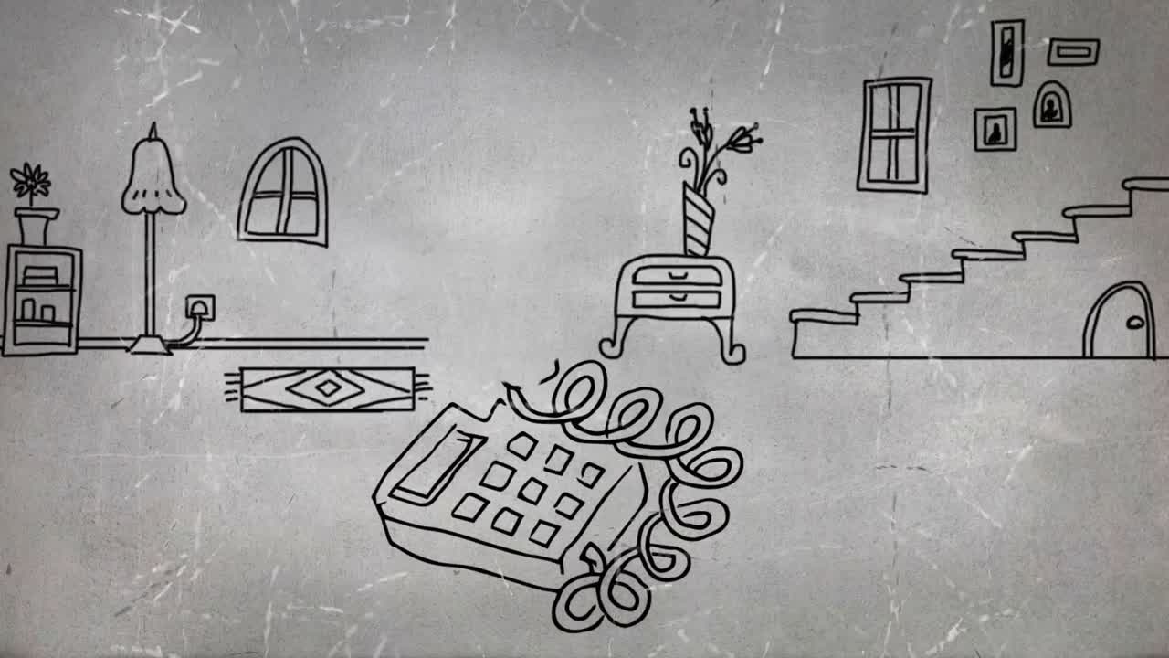 유선 전화기 의 디지털 스케치