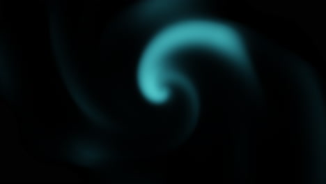 twisted blue liquid waves pattern on black gradient