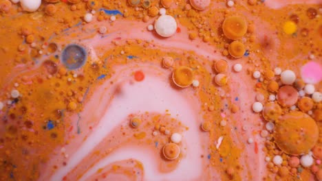 abstract fluid art with bubbles