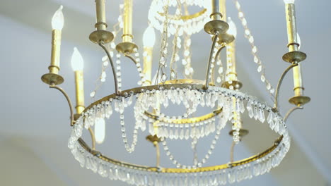 spectacular vintage chandelier with modern led lightbulbs